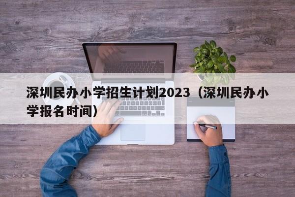 深圳民办小学招生计划2023（深圳民办小学报名时间）